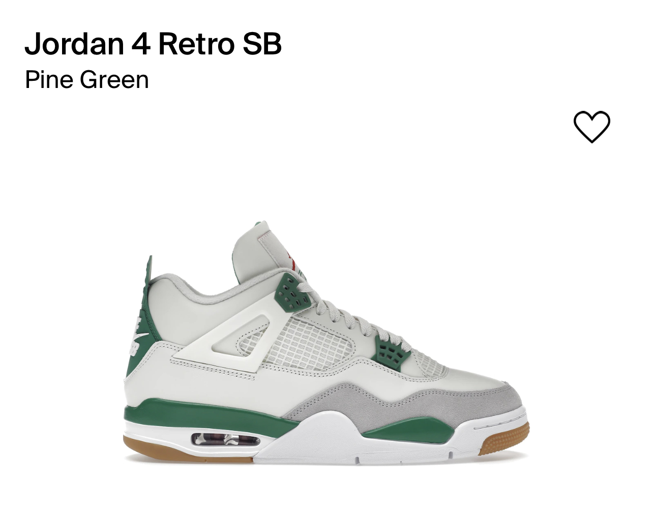 Jordan 4 pain green