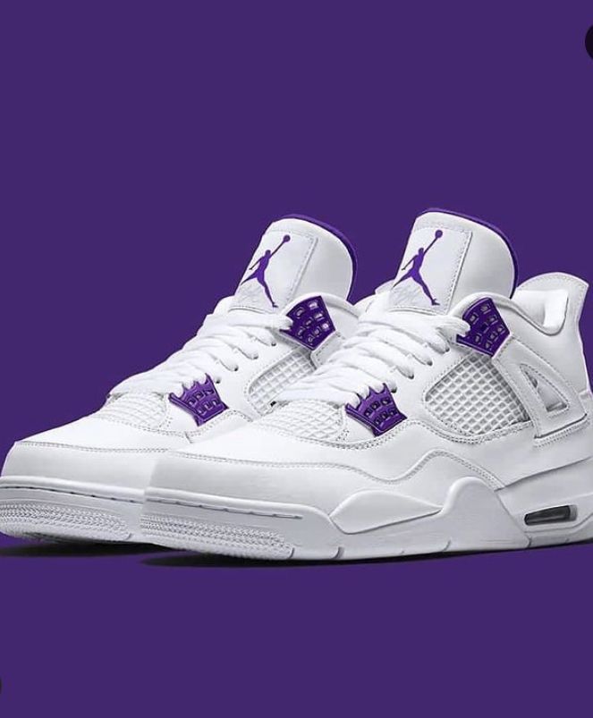Jordan 4 Beyaz Mor